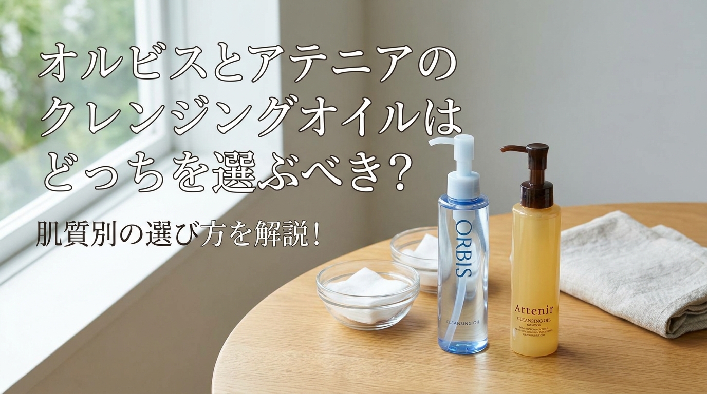 オルビスとアテニアのクレンジングオイルはどっちを選ぶべき？肌質別の選び方を解説！