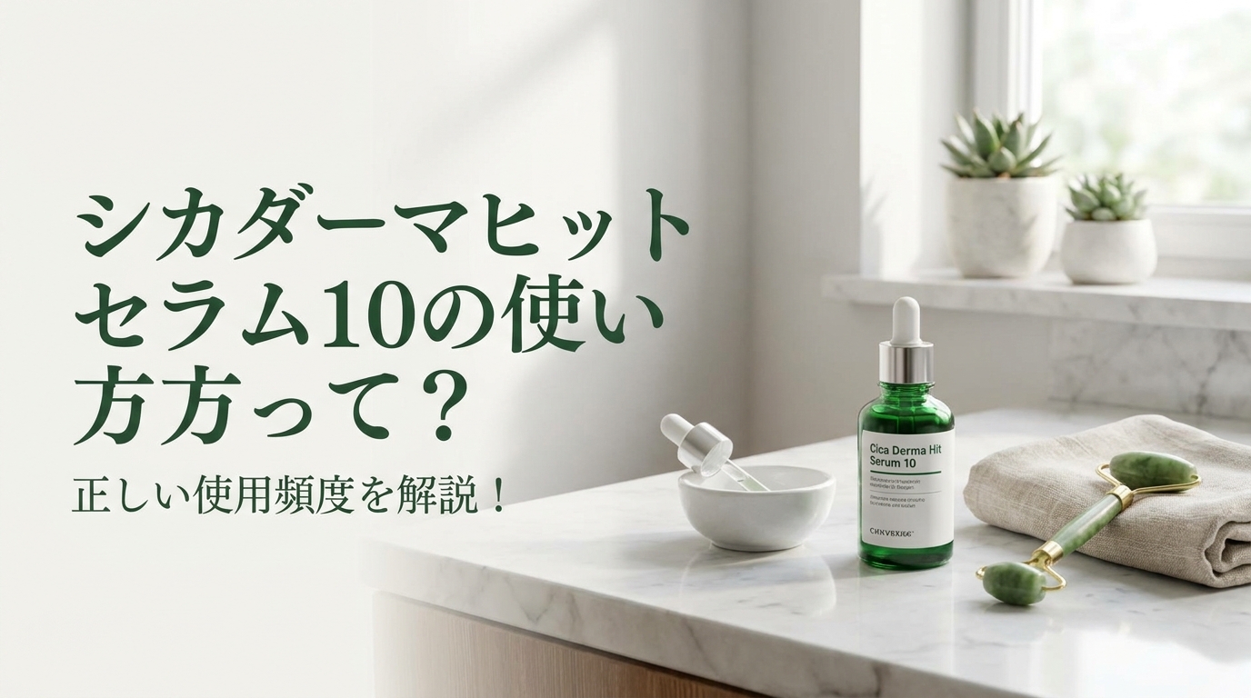 シカダーマヒットセラム10の使い方って？正しい使用頻度を解説!